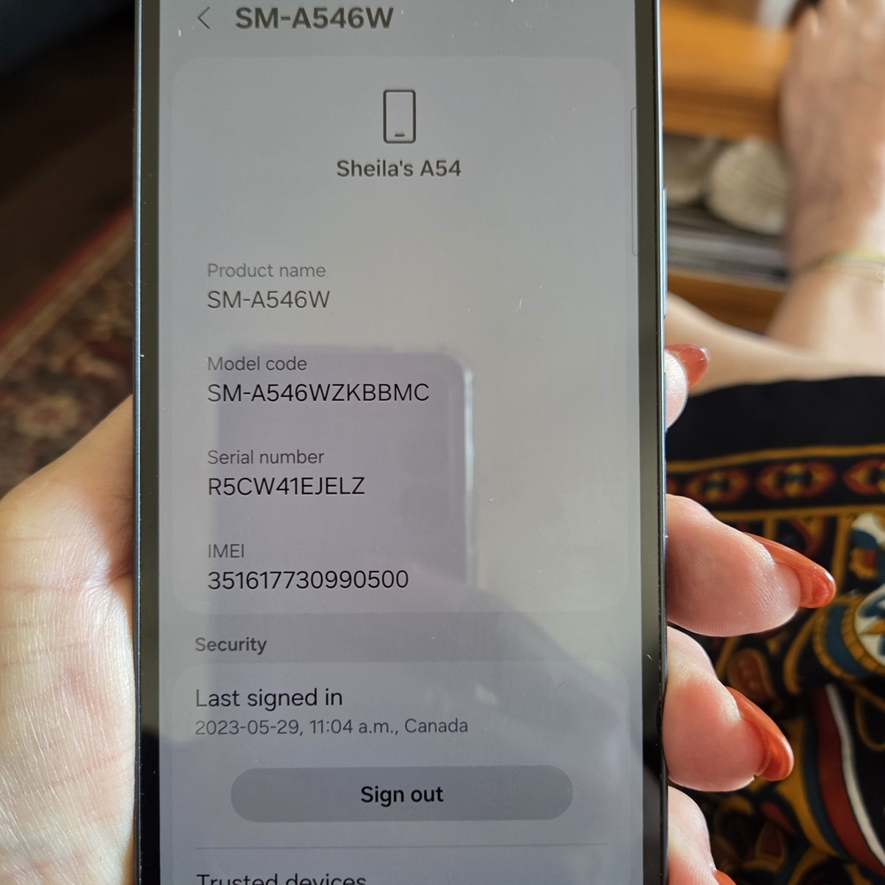 Samsung SM-A546W Black Smartphone